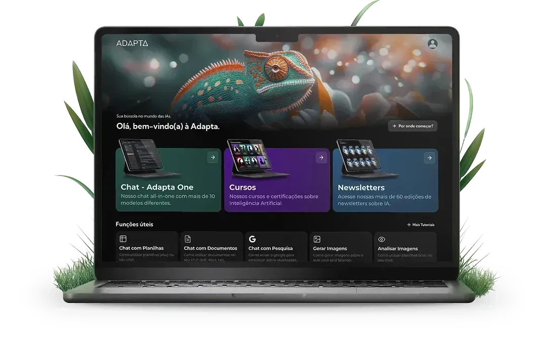 Notebook mostrando Adapta ONE