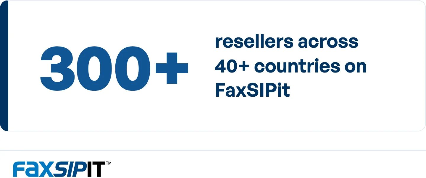 FaxSIPit's white-label reseller footprint, unlike the direct-to-customer alternatives here.