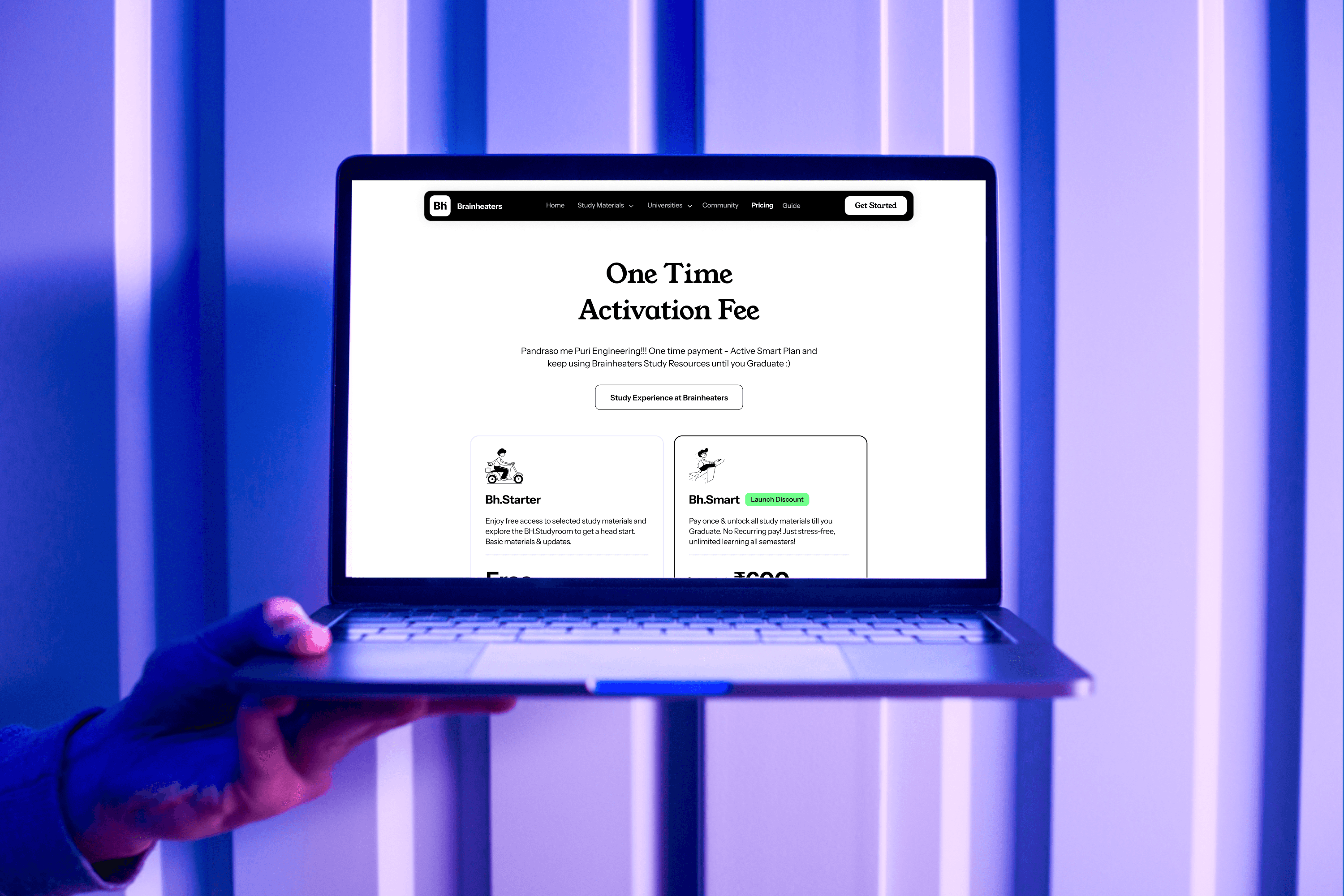 Project showcase laptop mockup
