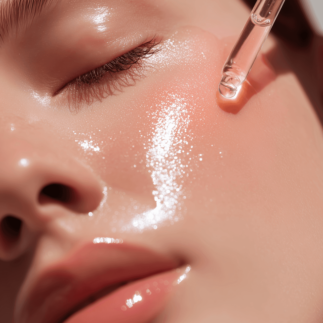 glowy healthy skin during summer with skin care serum products