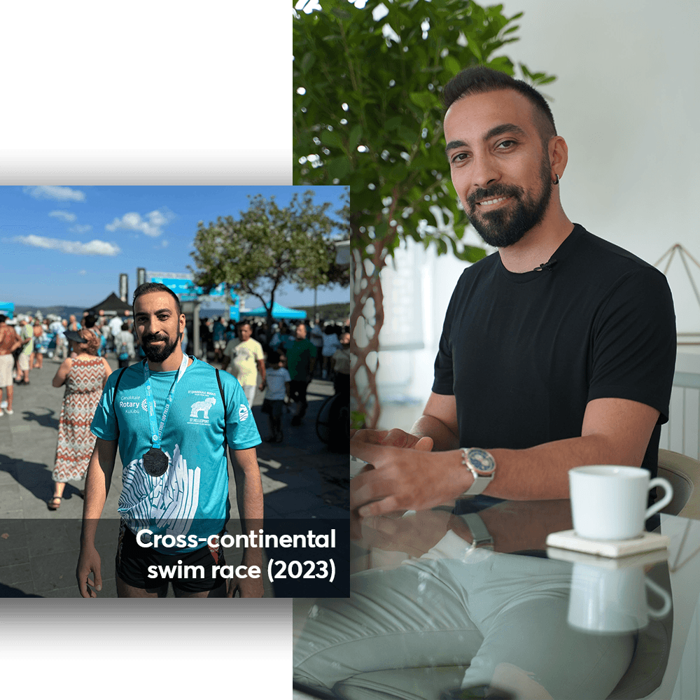 plastic surgeon from Turkey in swimming race