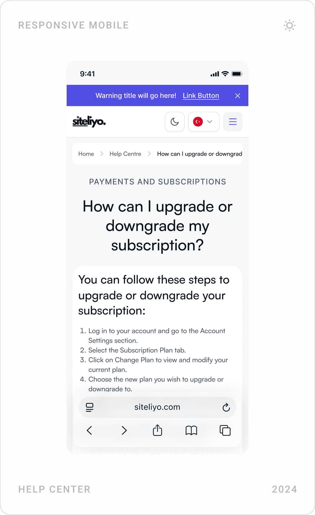 Modern SaaS Help Center Interface Design