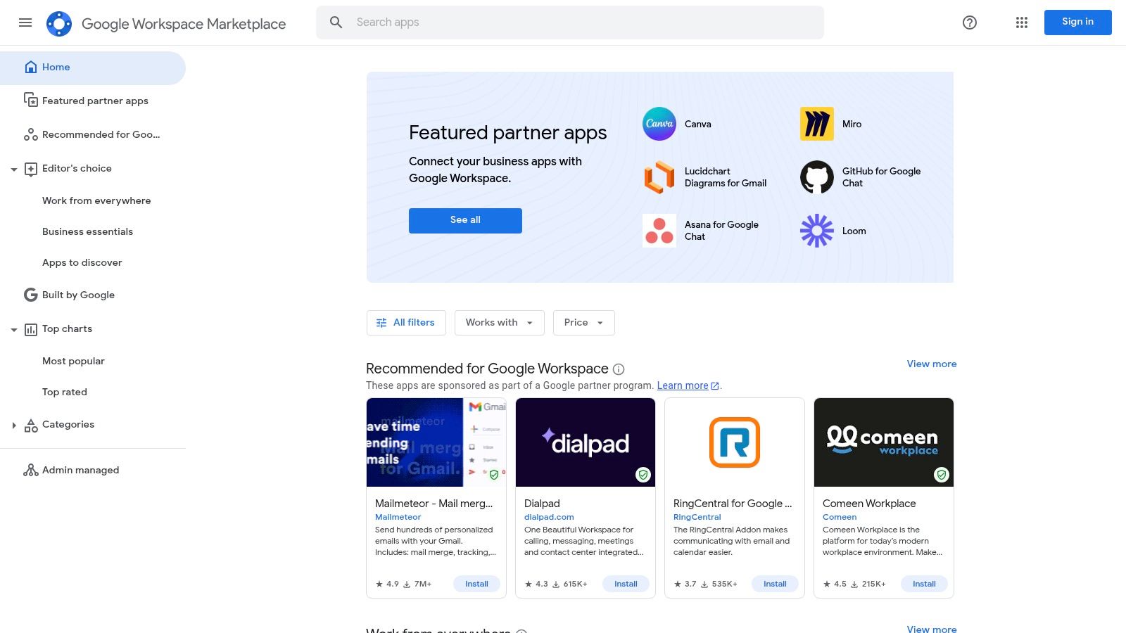 Google Workspace Marketplace