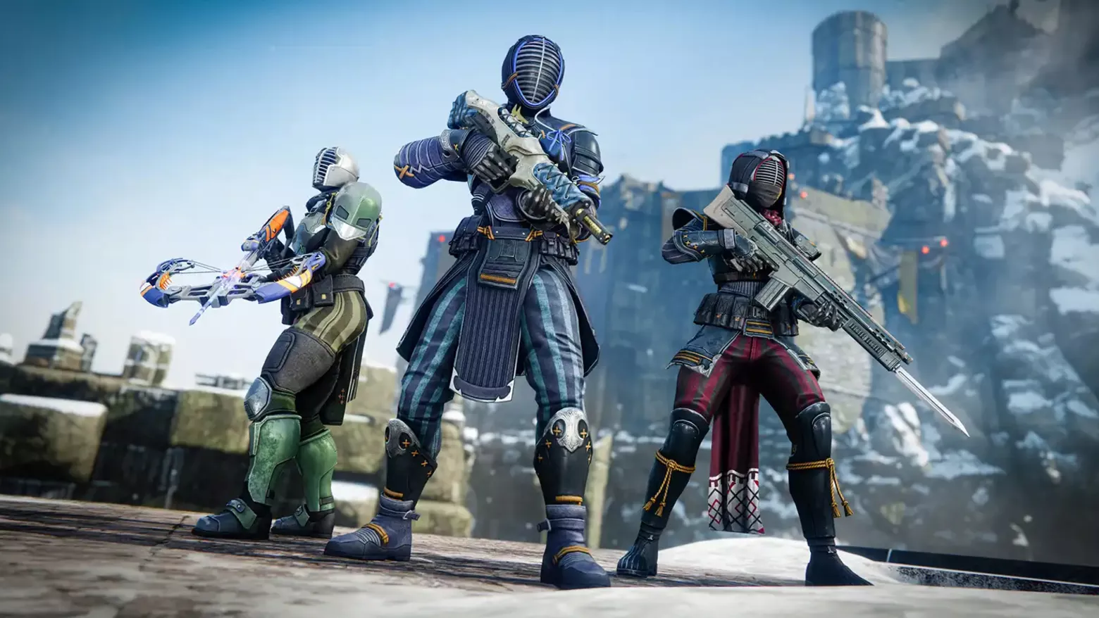 Destiny 2 Renegades Guardian with legendary weapon in combat