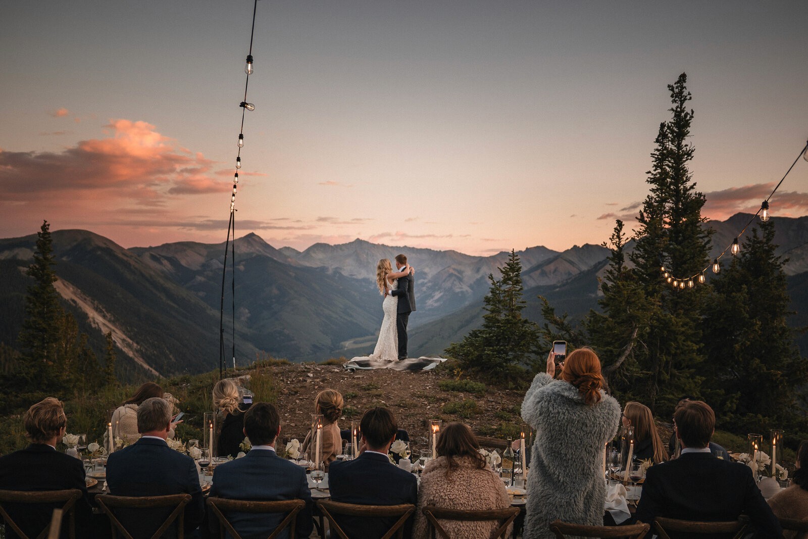 Aspen mountain wedding photographed by Summit Photo & Film