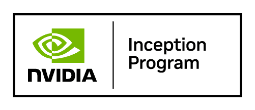 NVIDIA Inception Program logo, featuring the NVIDIA logo and text in a clean, modern design.