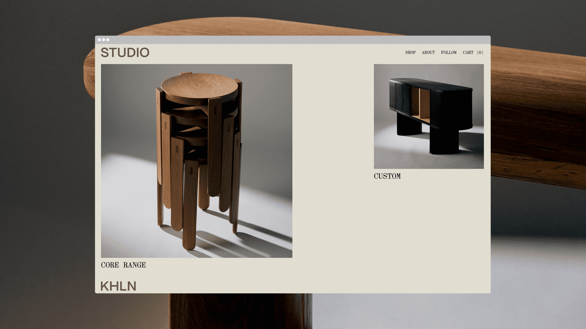 Studio Khln desktop website