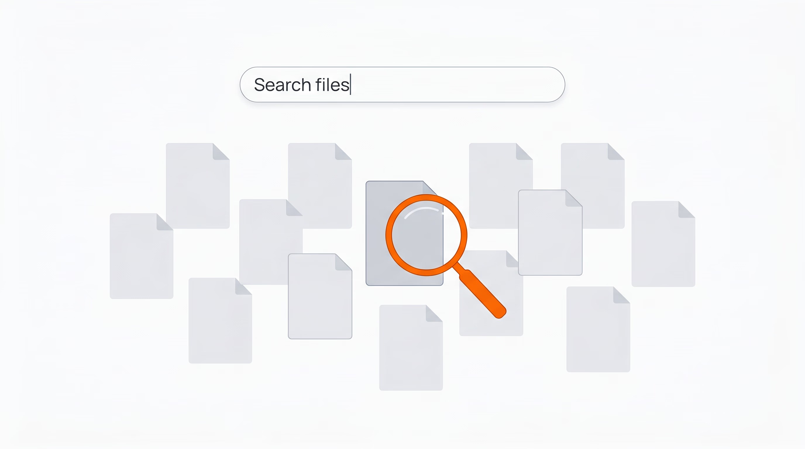 Ilustrasi pencarian dokumen yang sulit karena file tidak memiliki metadata yang jelas.