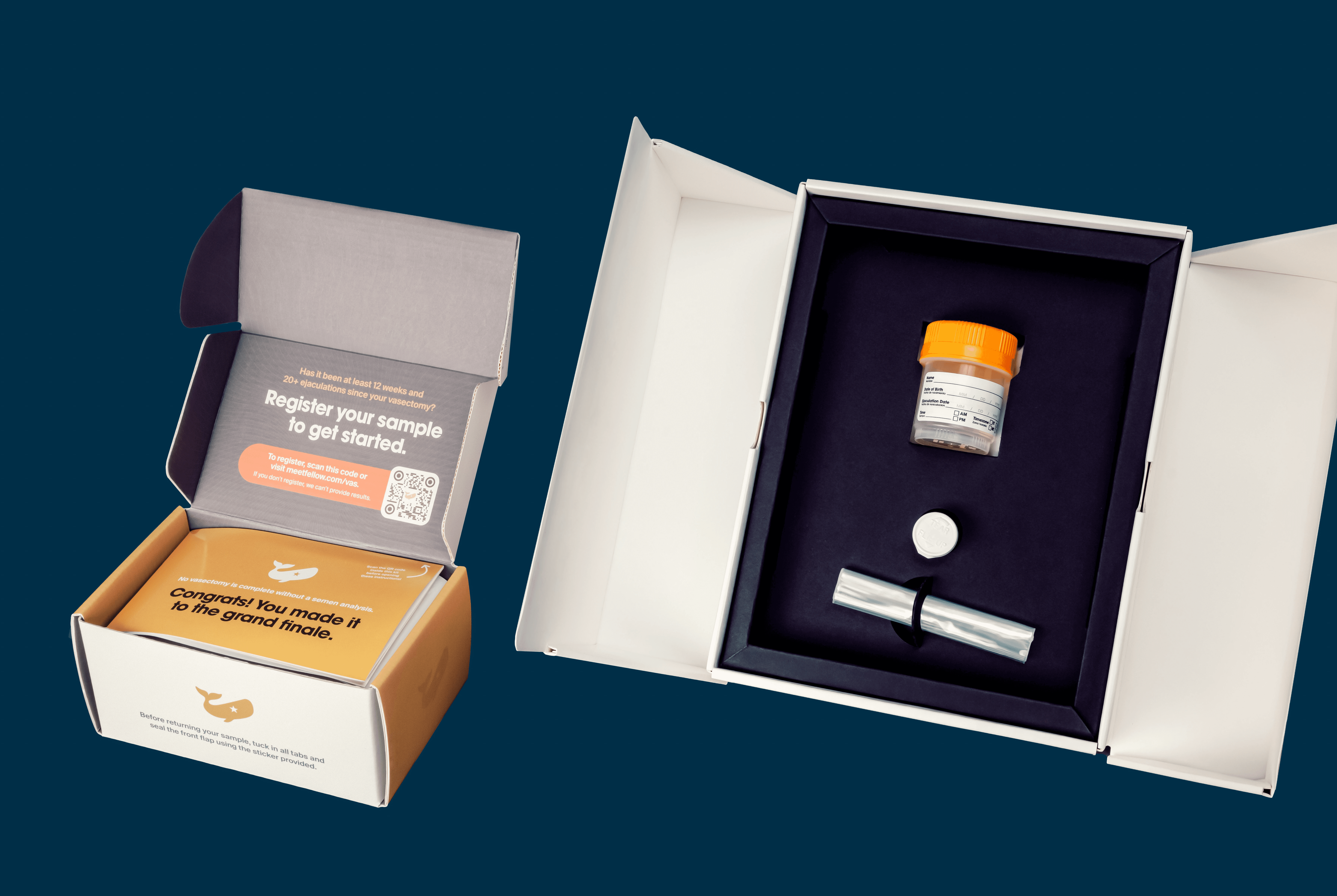 The Fellow Semen Analysis and Vasectomy Test kits
