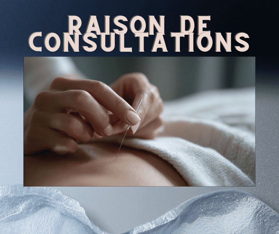 image d'un traitement d'acupuncture, 2 mains, une aiguille sur un dos