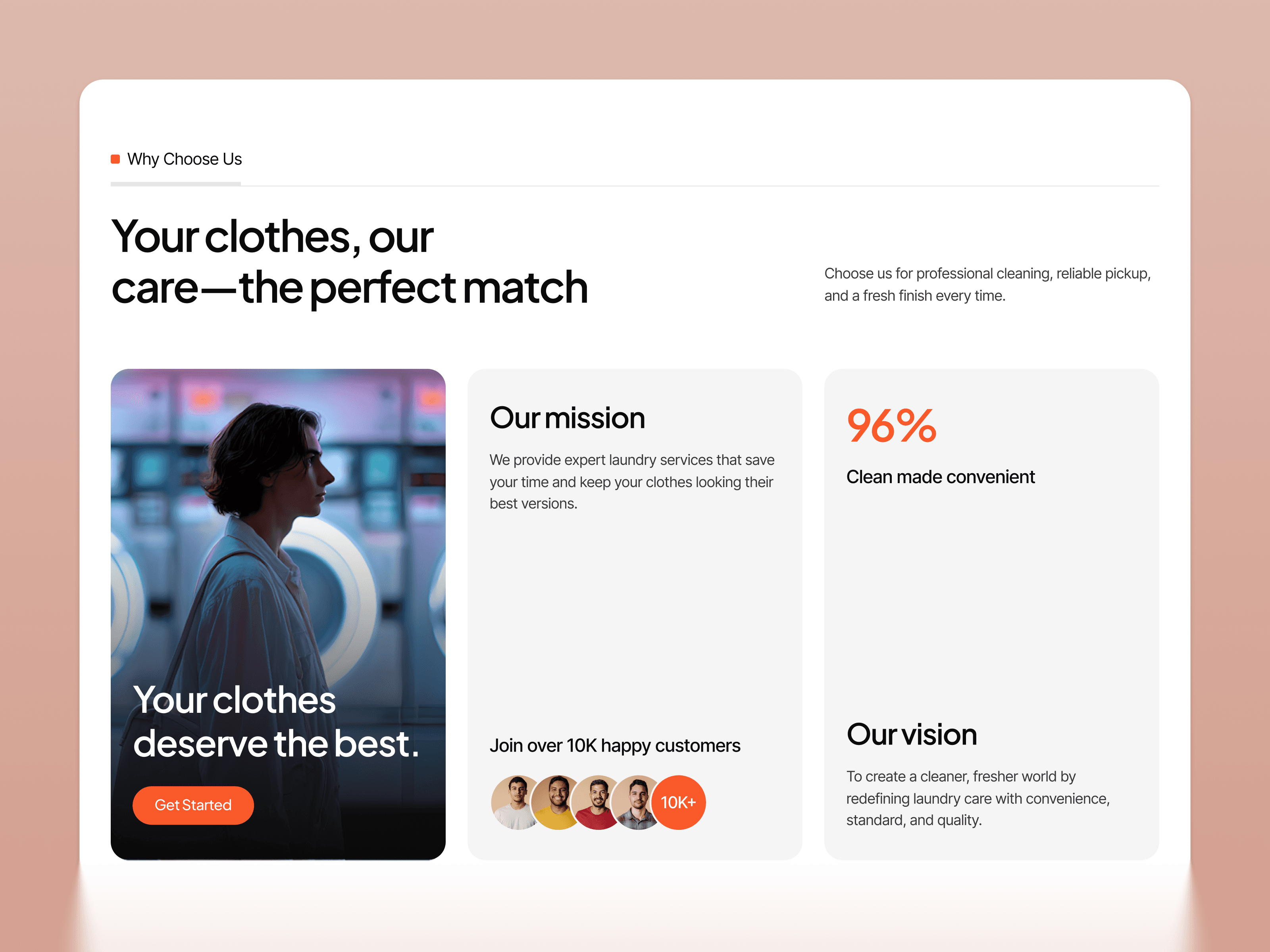 webflow laundry services template