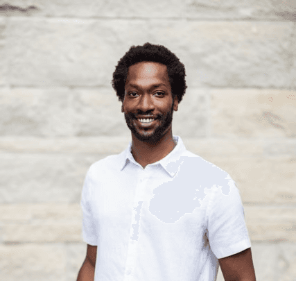 a man smiling for the camera