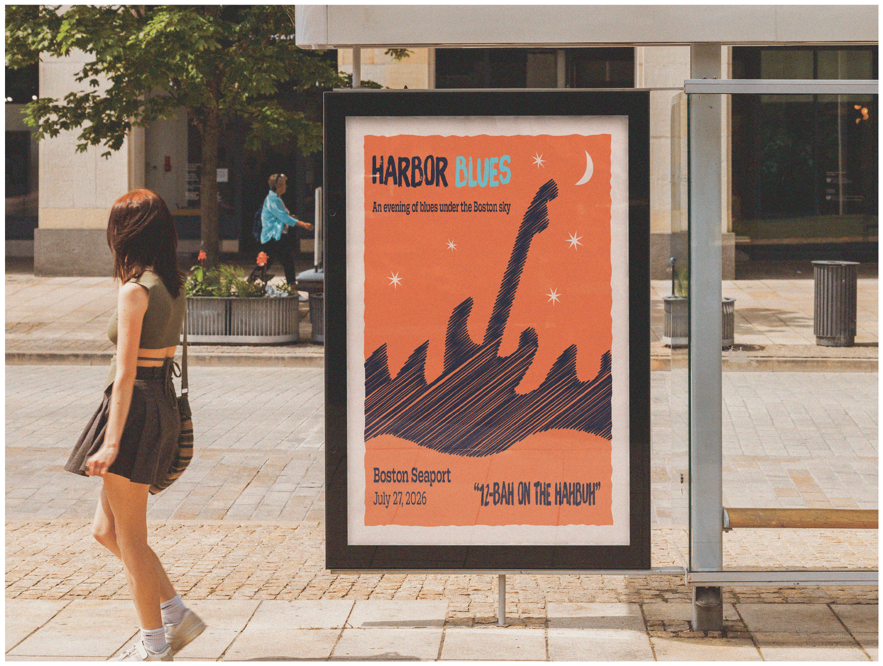 Harbor Blues festival signage