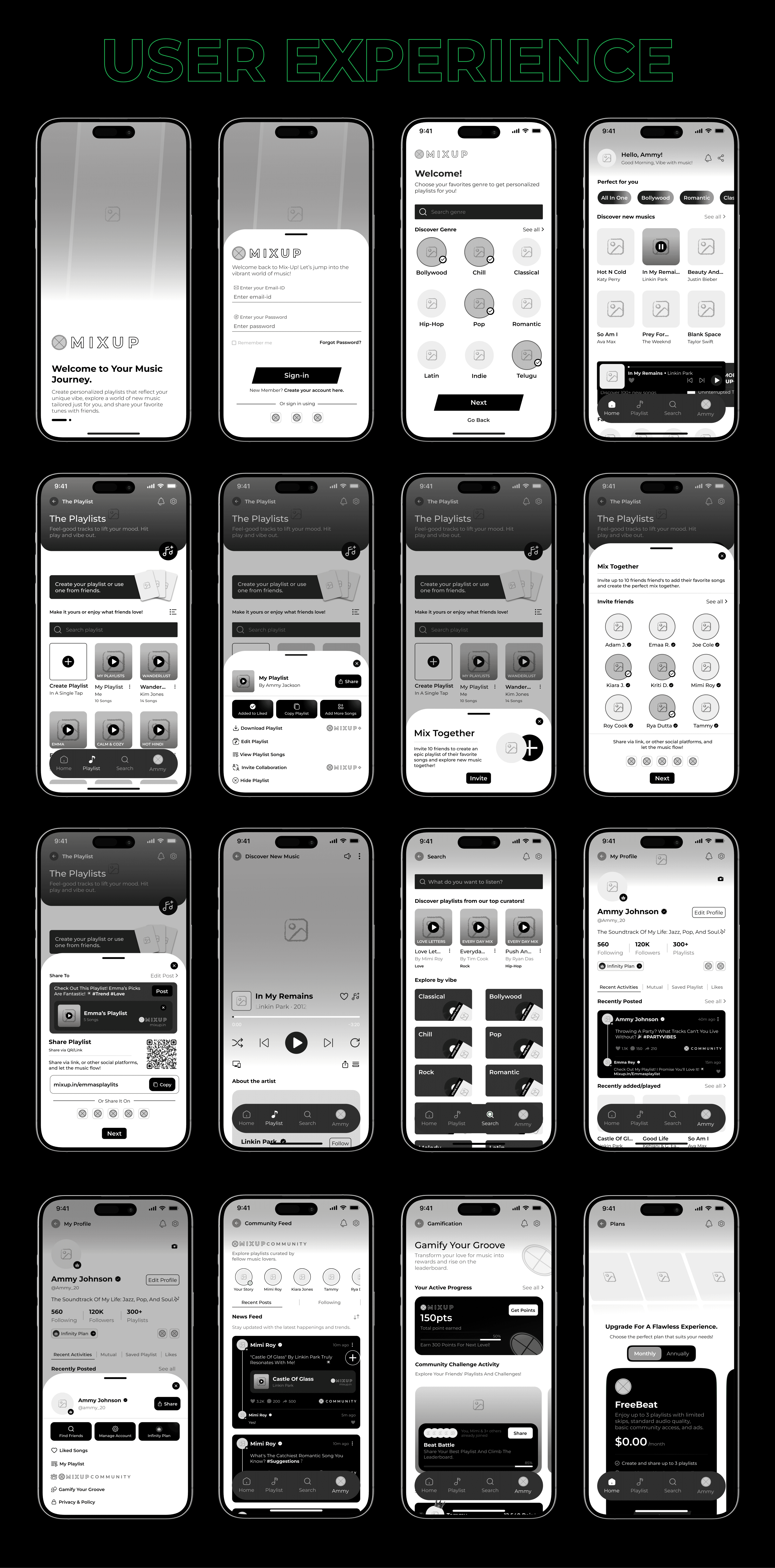 Mixup Music App - The UX.