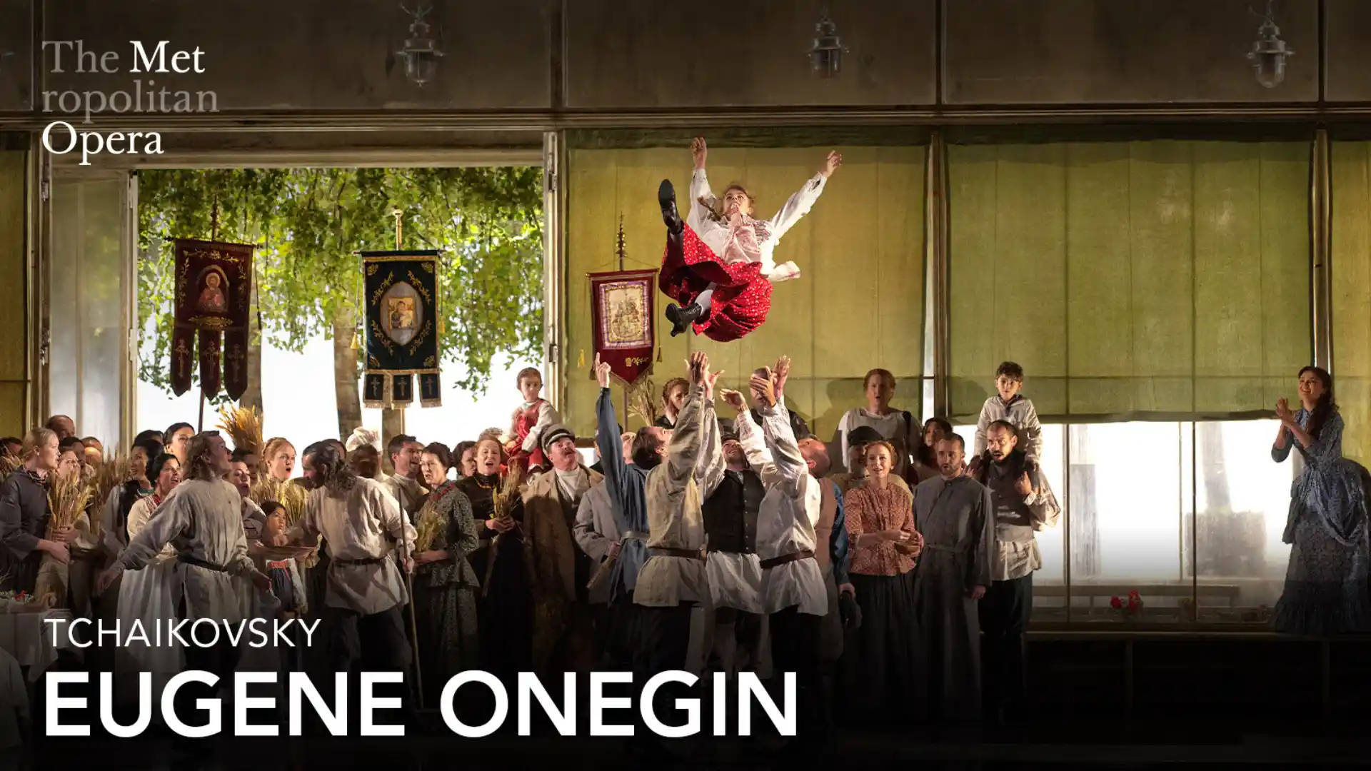 Eugene Onegin banner — Tchaikovsky's beloved opera at the Metropolitan Opera House, New York