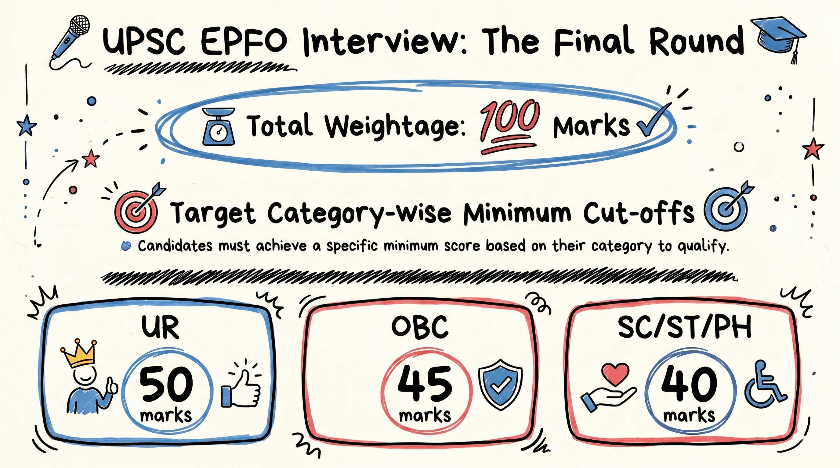 UPSC EPFO Interview Pattern Infographic