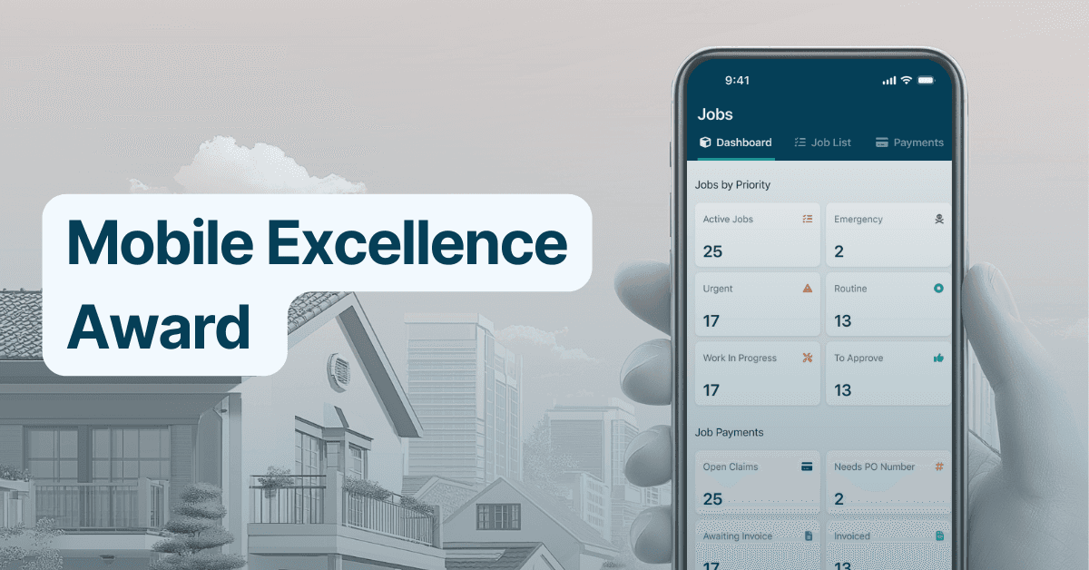 blogpost image for mobile excellence award showing an iphone interface
