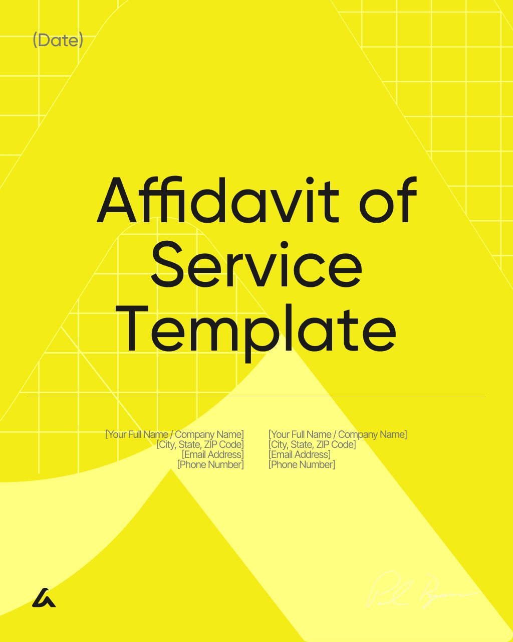 Affidavit of Service Template