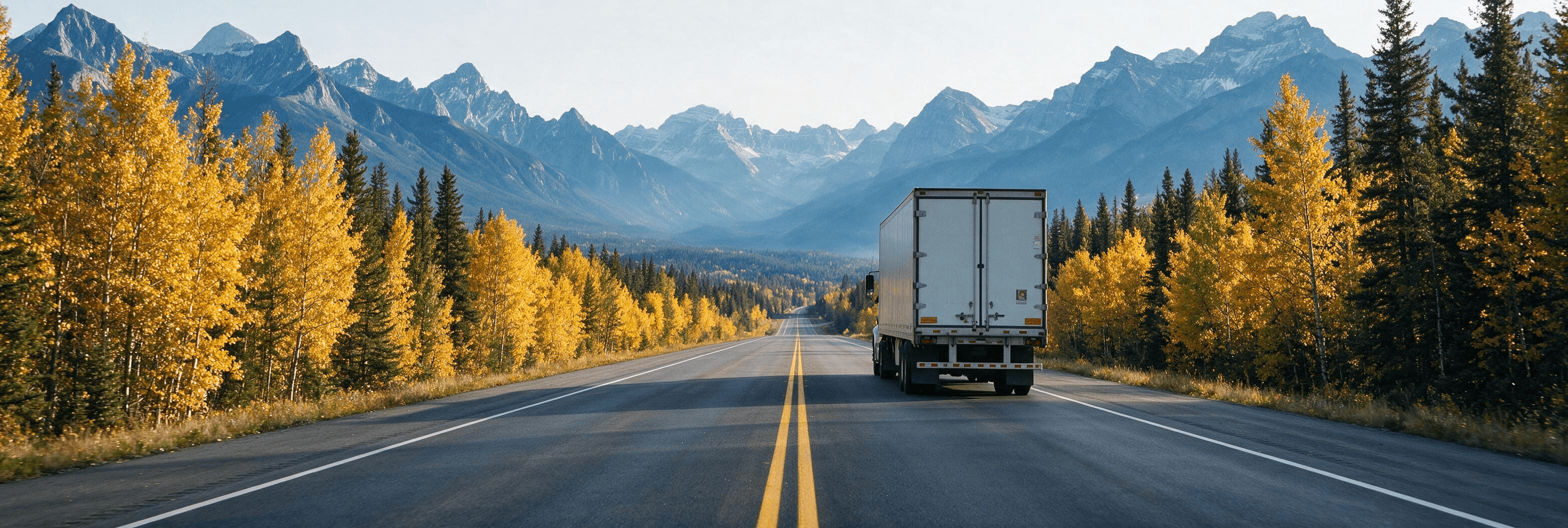 Canada trailer on the road