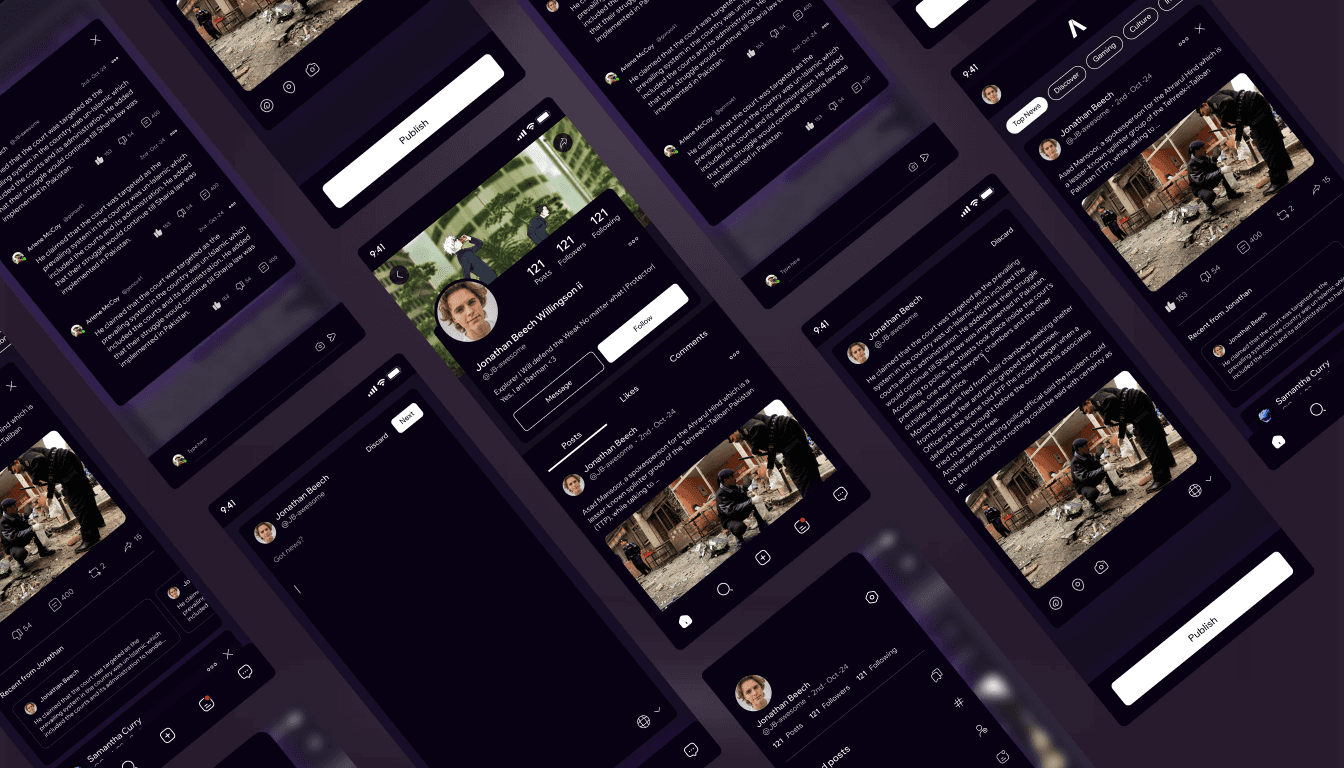 All Mobile Screens of Autonomous App Development