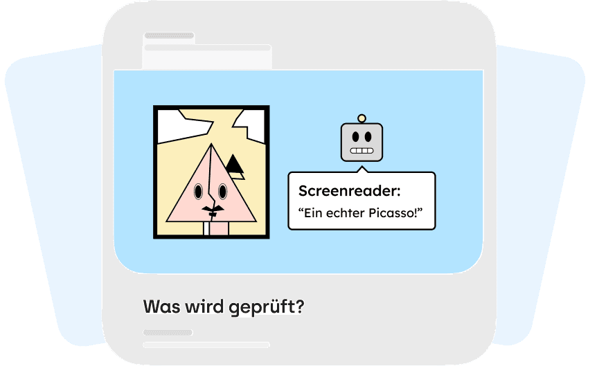 Illustration eines Accessibility Kick-off Audits, das den Startprozess zur Barrierefreiheitsprüfung visualisiert