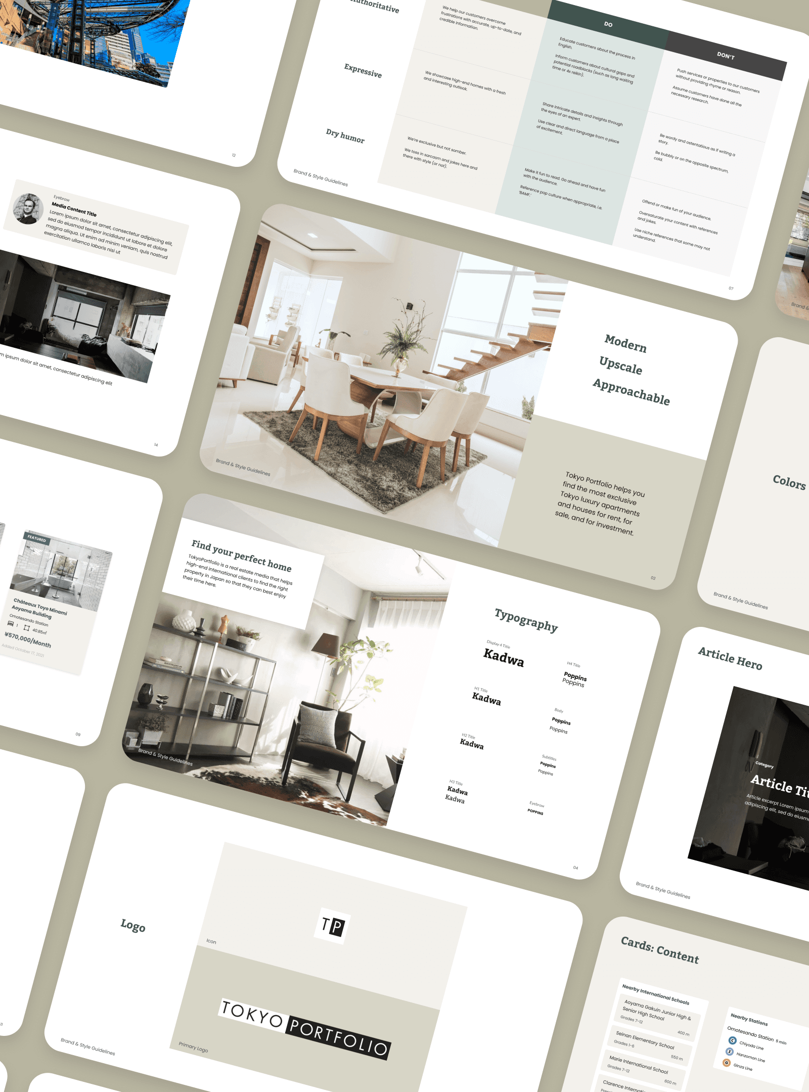 Brand Guidelines for Tokyo Portfolio