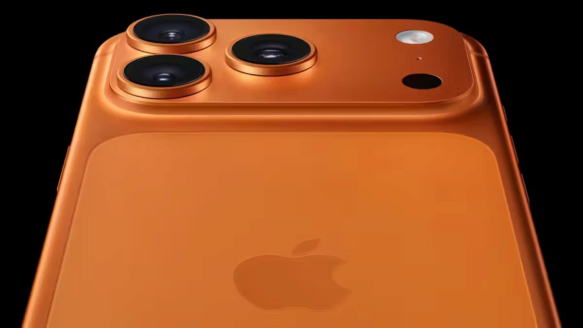 iPhone 17 Pro Max in Cosmic Orange