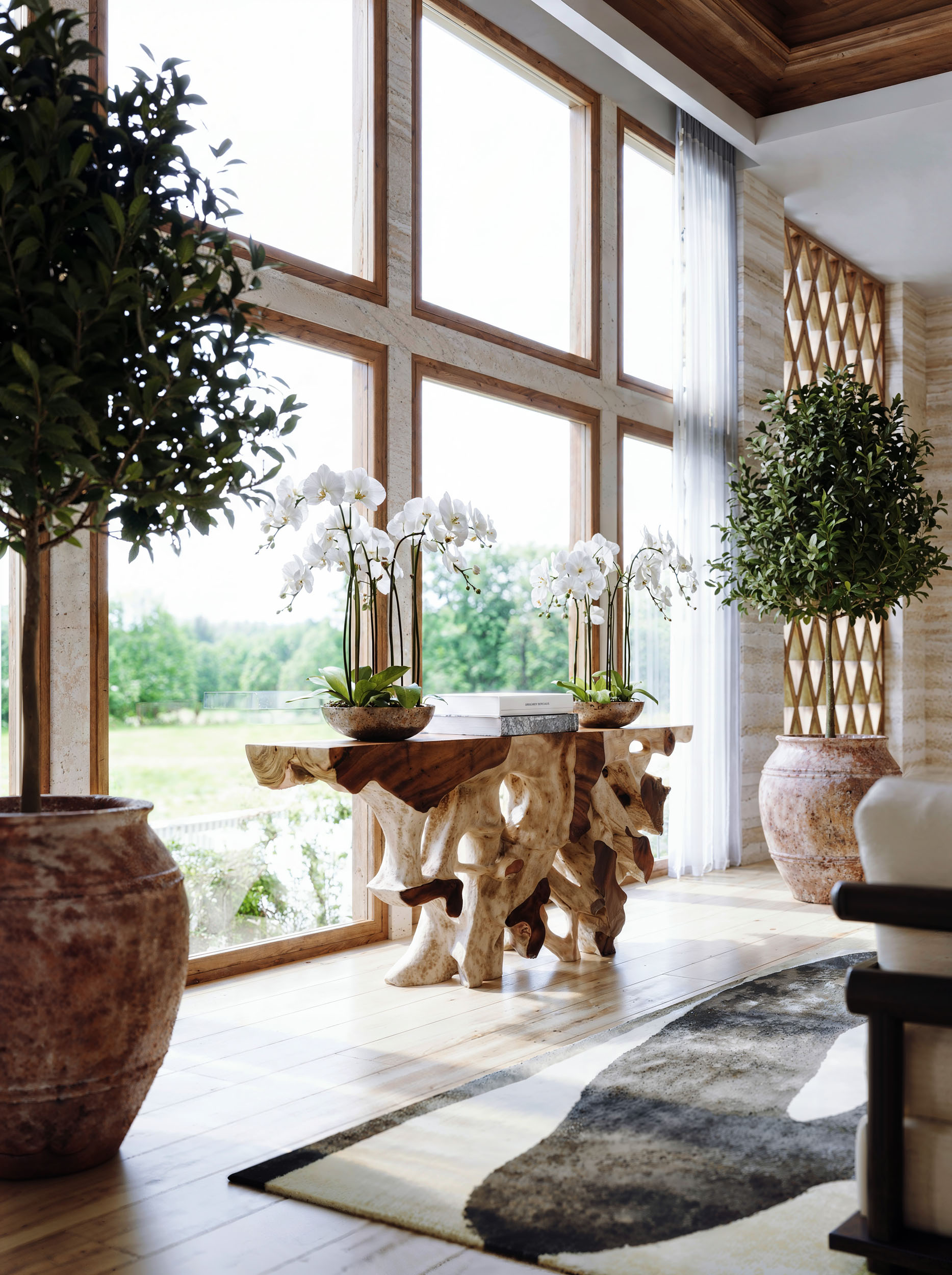 Architectural CGI interior visualisation, photorealistic render.