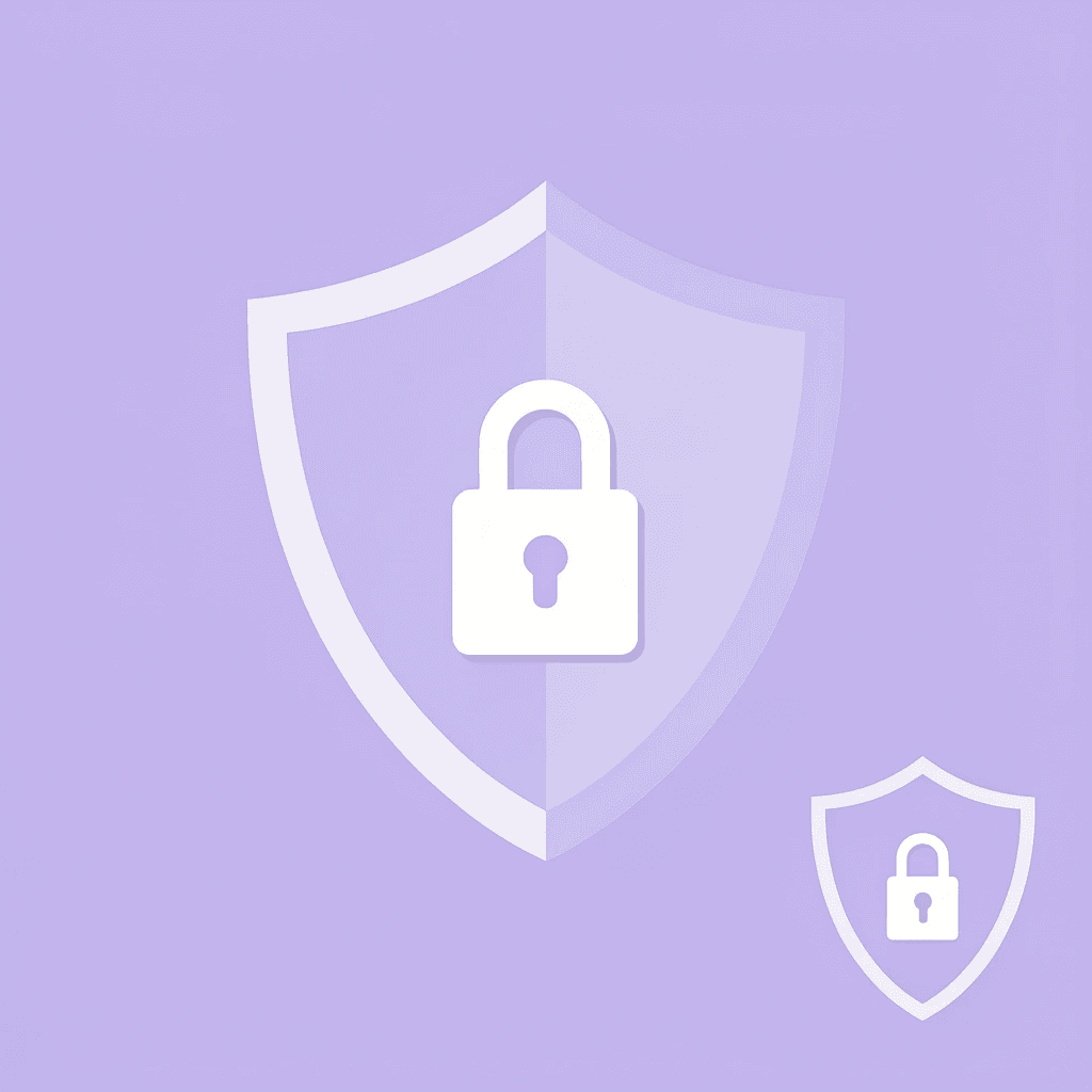 Shield icon representing enterprise-grade security and protection against data breaches