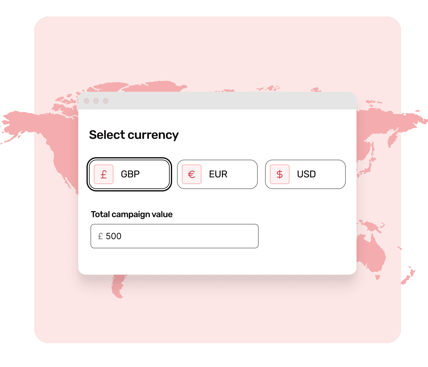 Rewardable’s multi-currency options for global gifting.