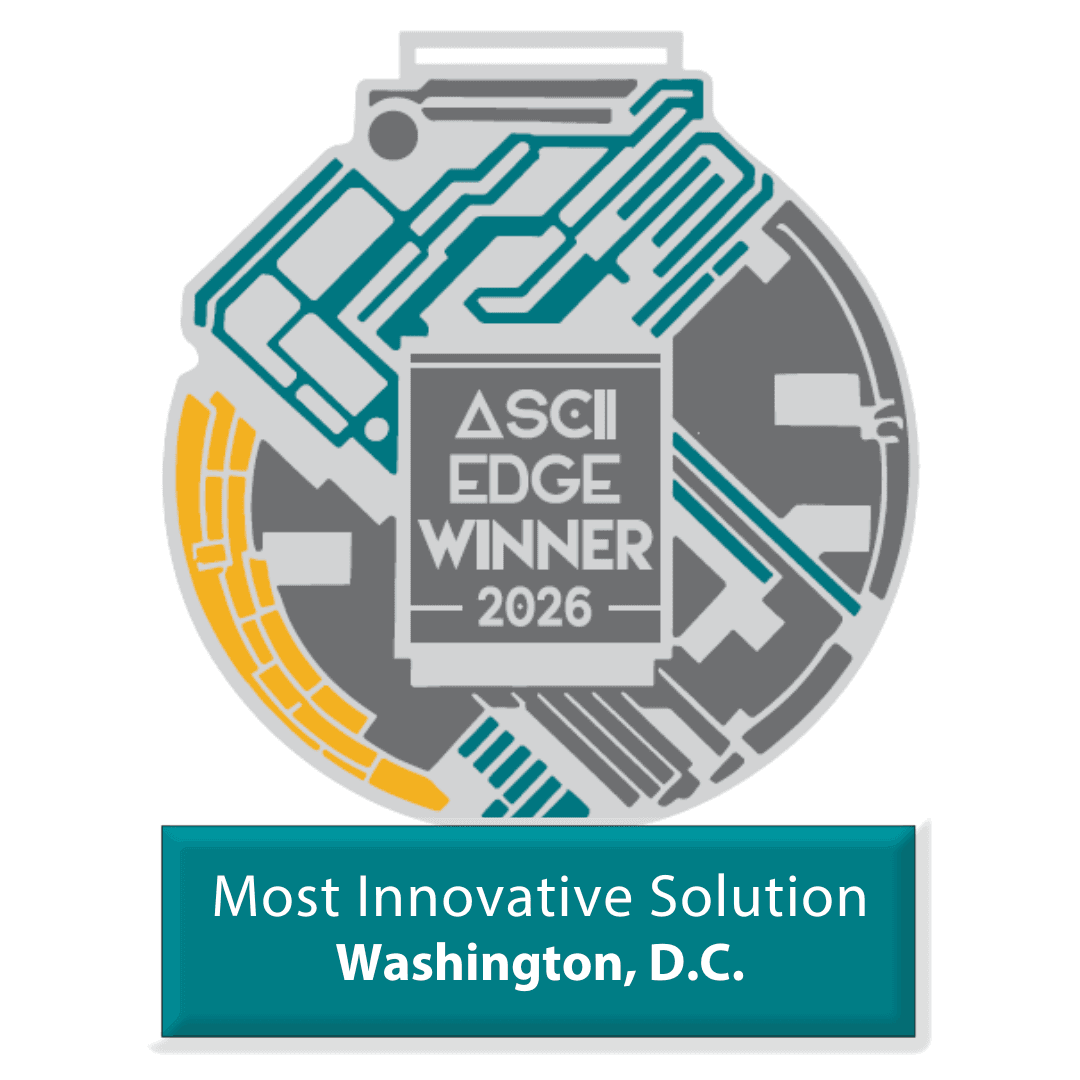 ASCII Edge 2026 winner medal, Most Innovative Solution, Washington D.C.