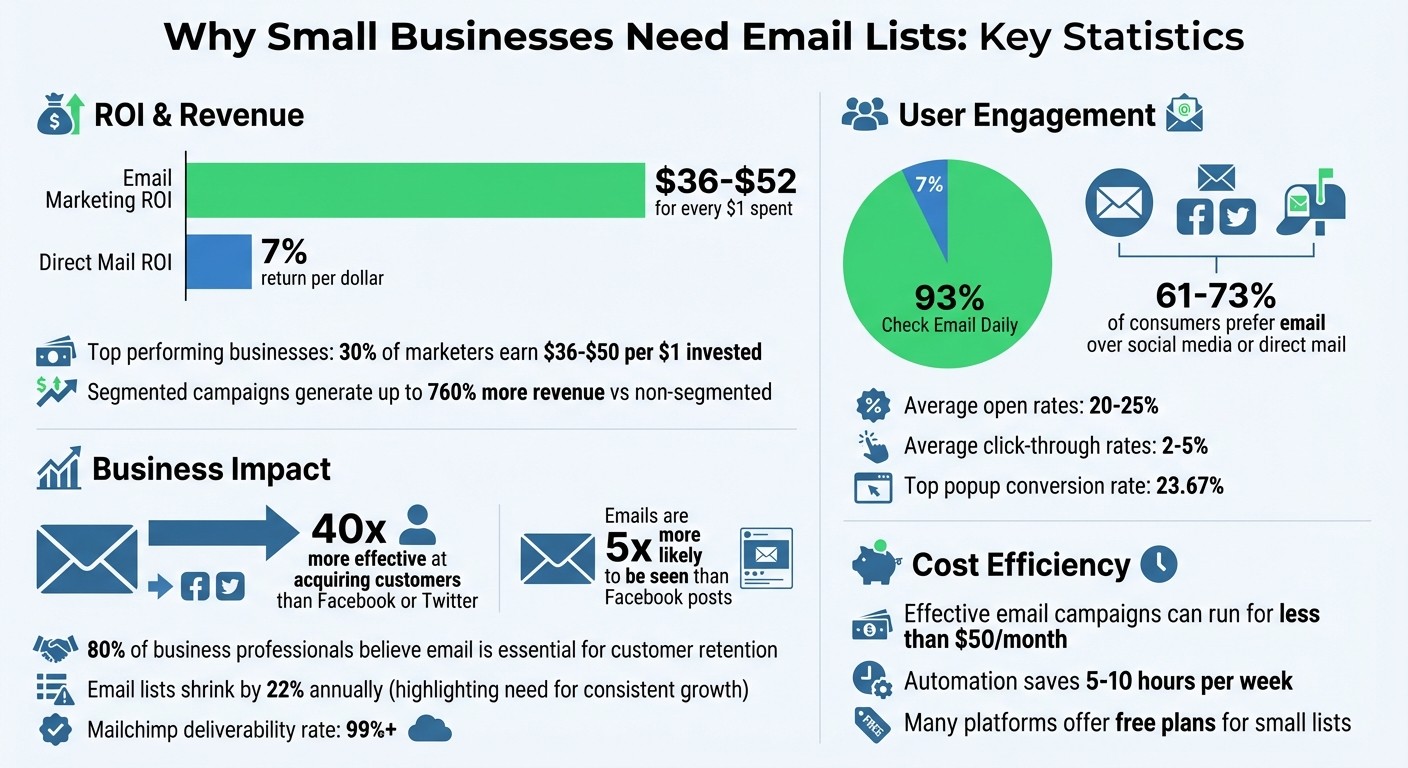Email Marketing ROI and Key Statistics for Small Businesses