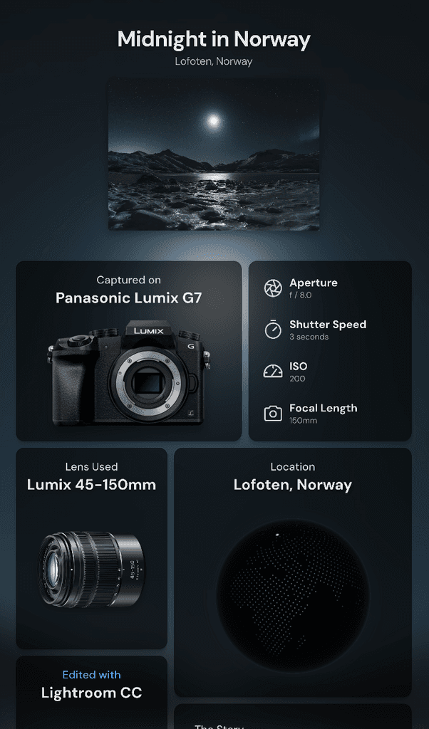 Portfolio website project page