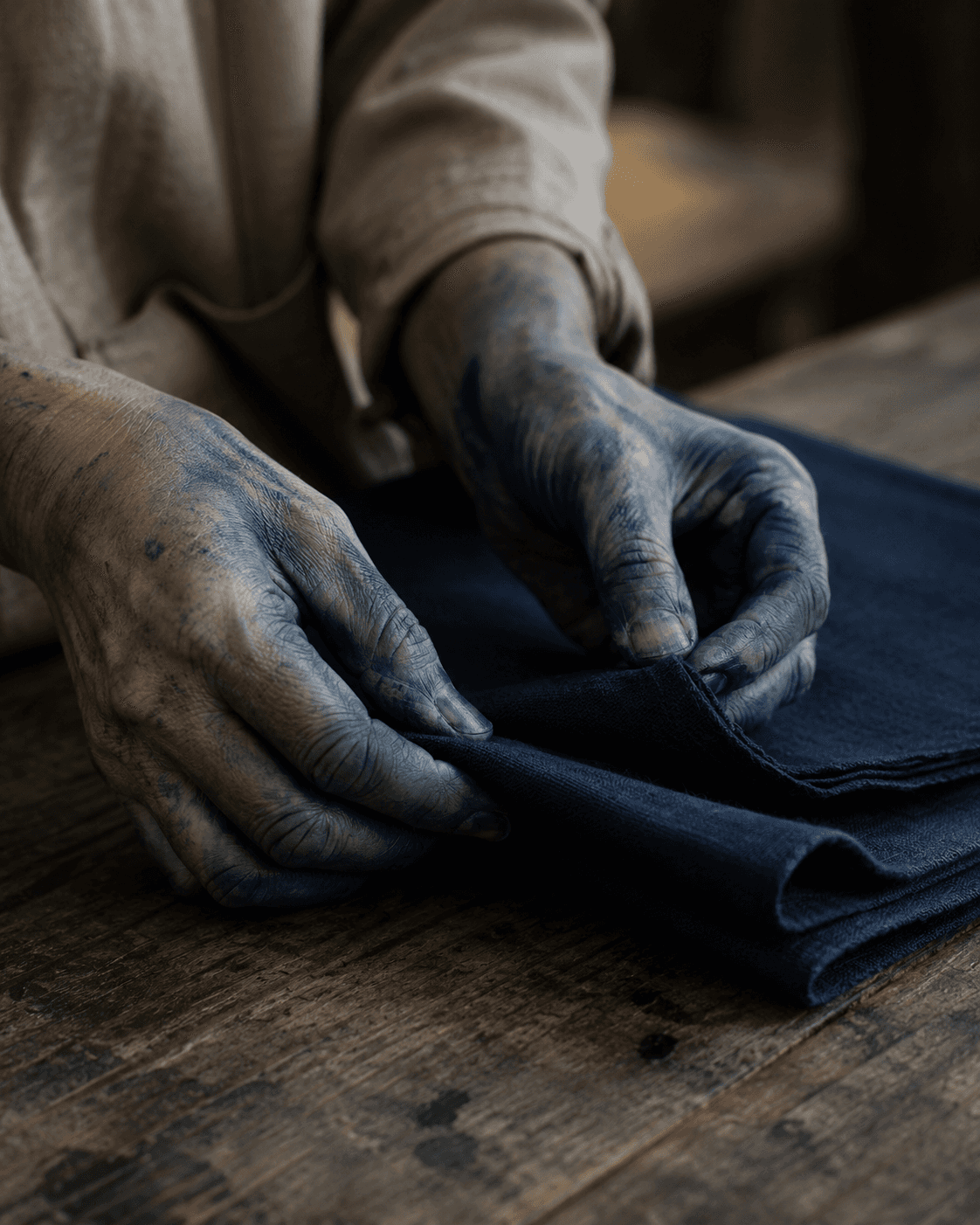 The cloth handled in the atelier