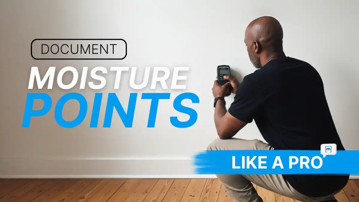 un restaurateur documentant l'humidité avec un outil