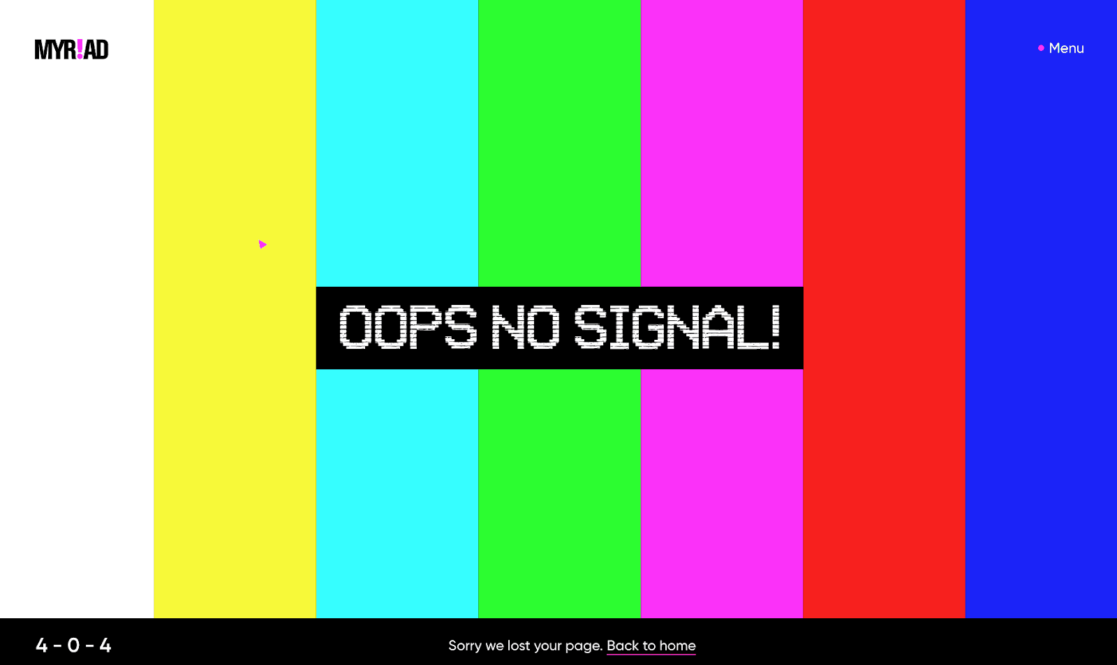 humor interface bei 404 seite