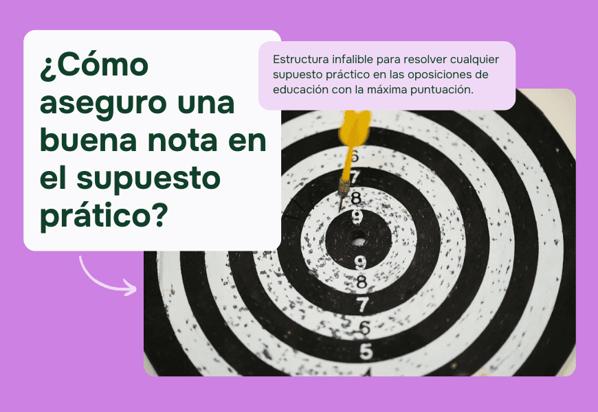 Diana con una flecha en el centro, simbolizando el logro de buenos resultados en los supuestos prácticos.