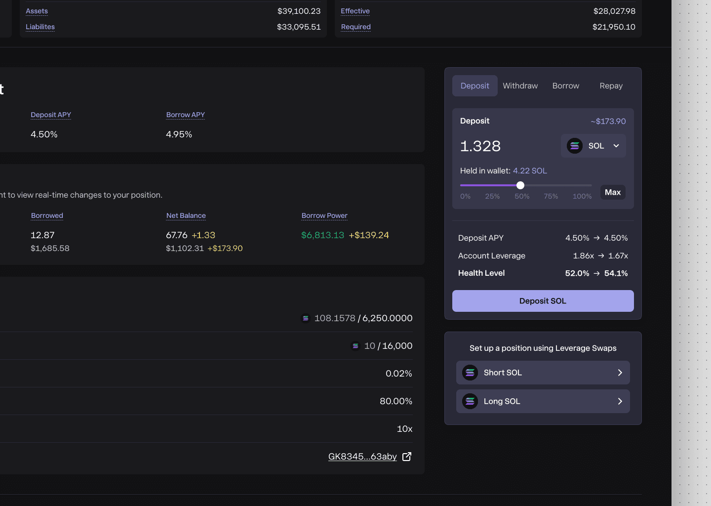 Market Tx UI