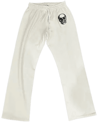 Number (N)ine SS04 "Dream Baby Dream" White Skull Sweatpants