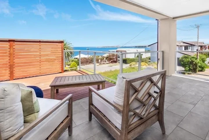 Arrière-cour d'une belle maison de location