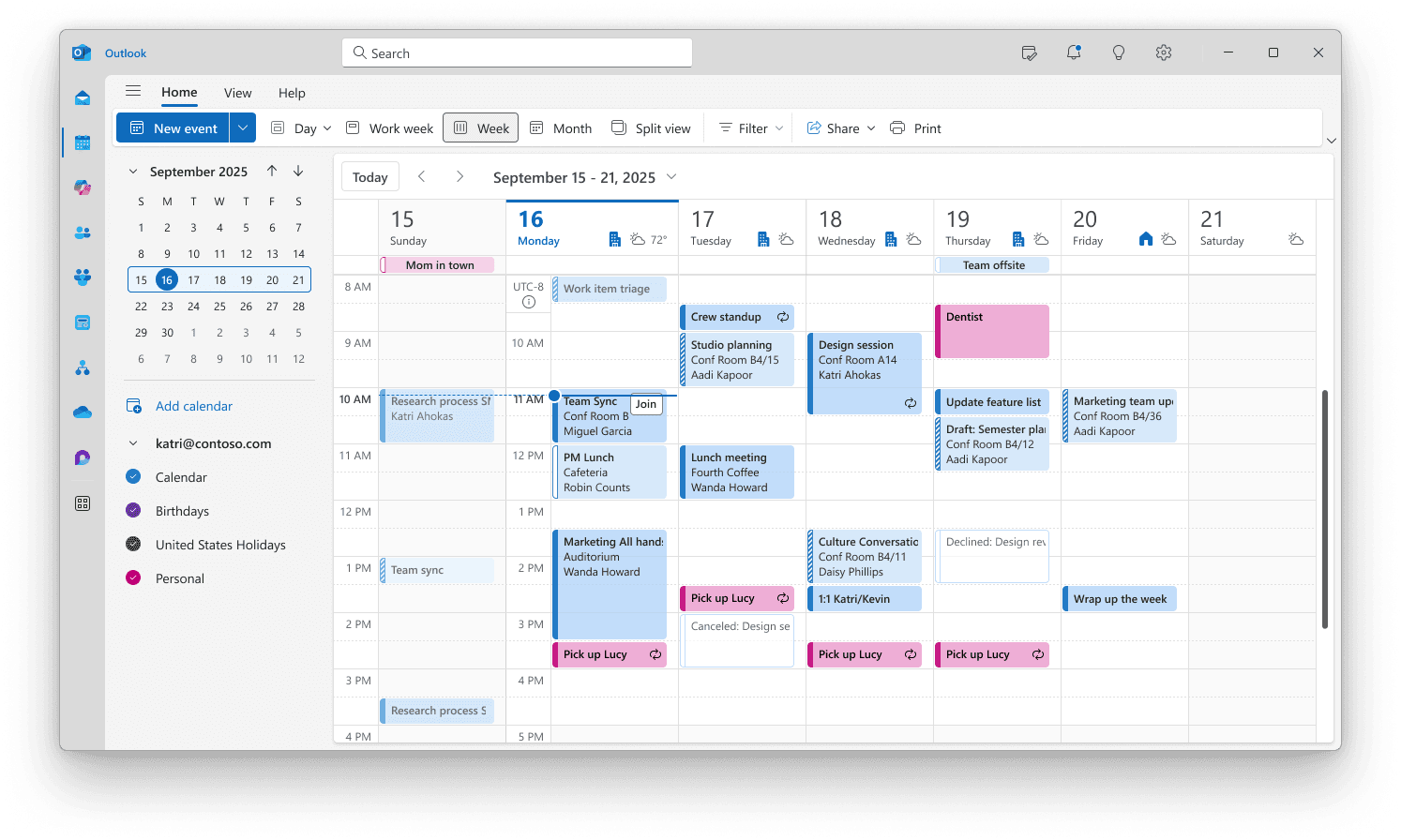 Image d'illustration montrant une capture d'écran d'Outlook