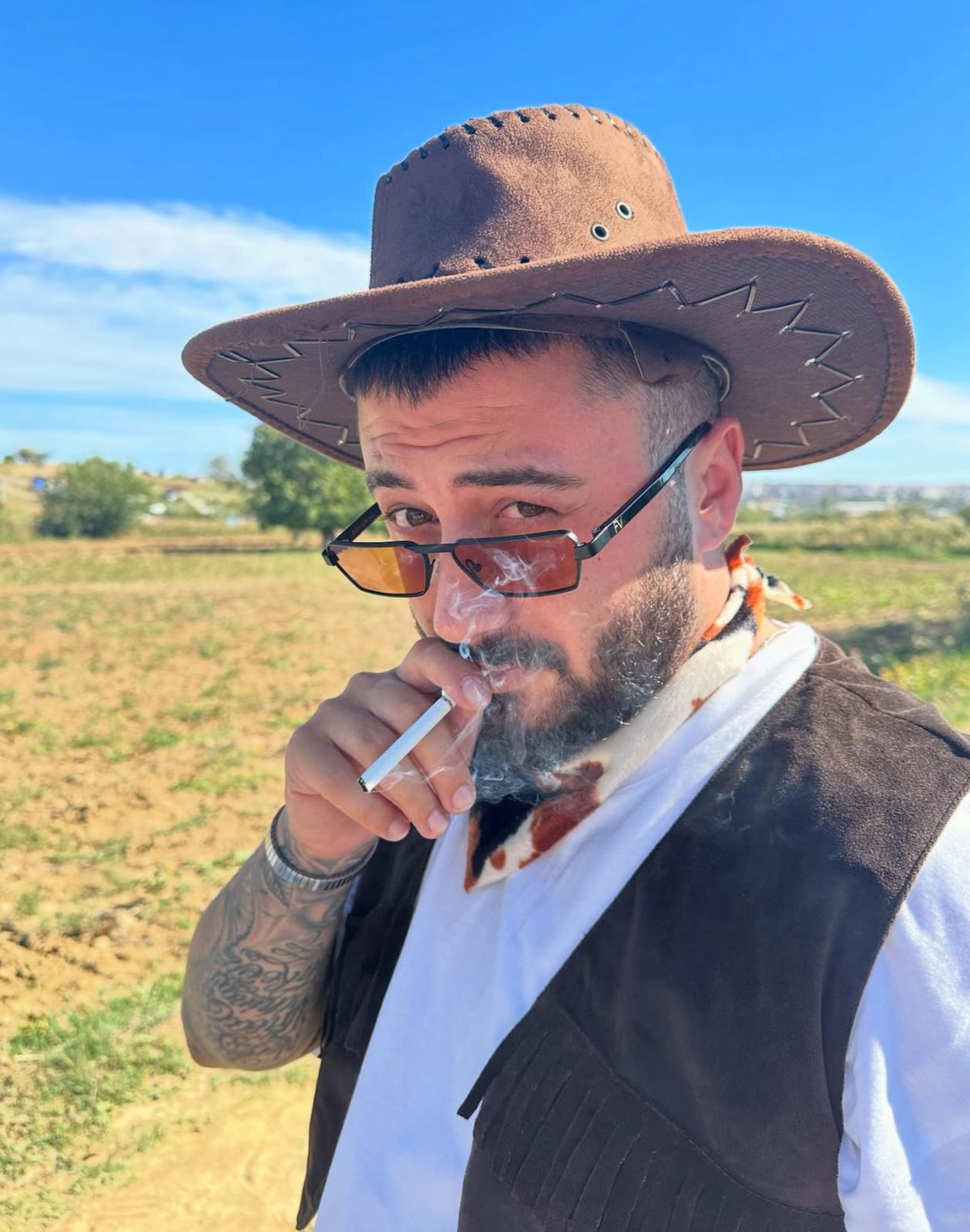 Man Wearing Black Coat