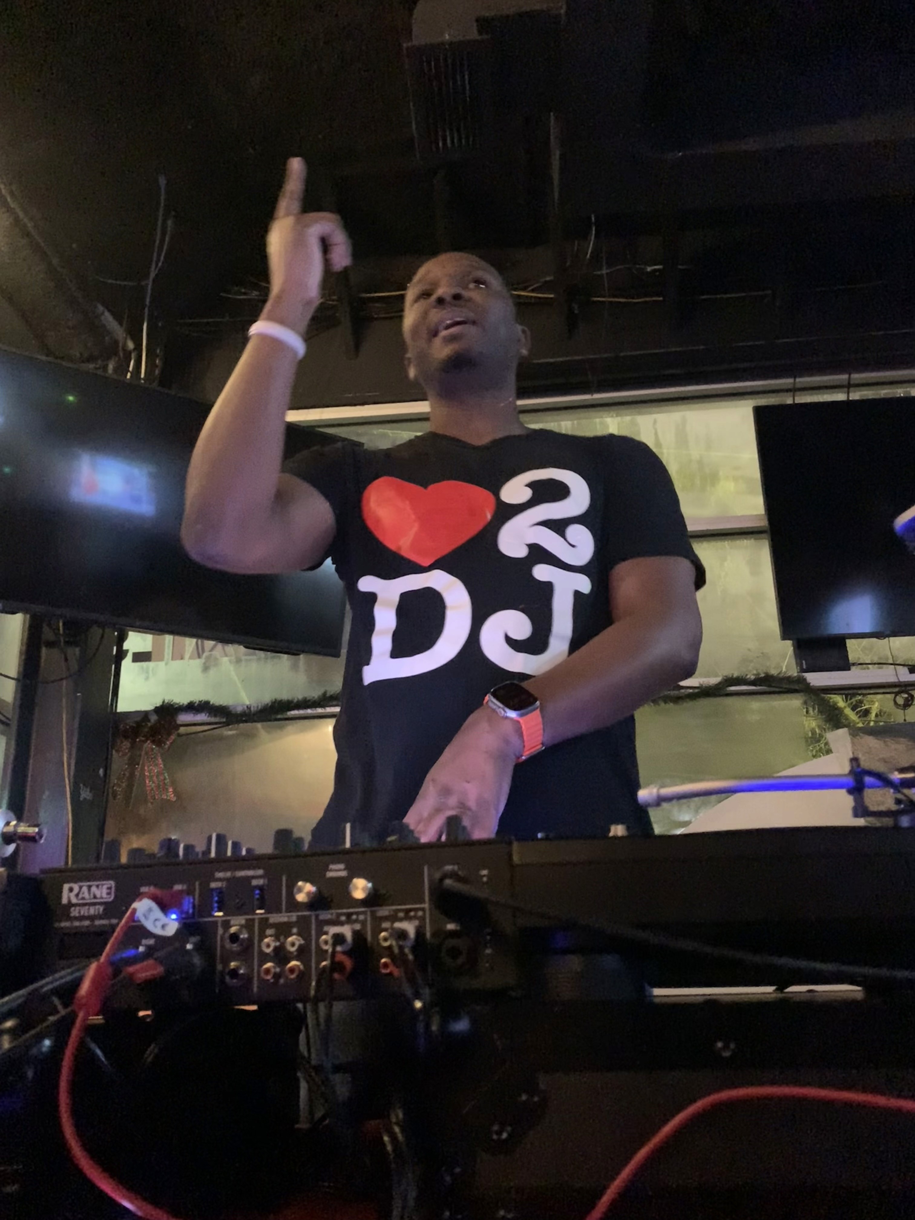 Jay Stylez, DMV-based wedding and event DJ, performing live