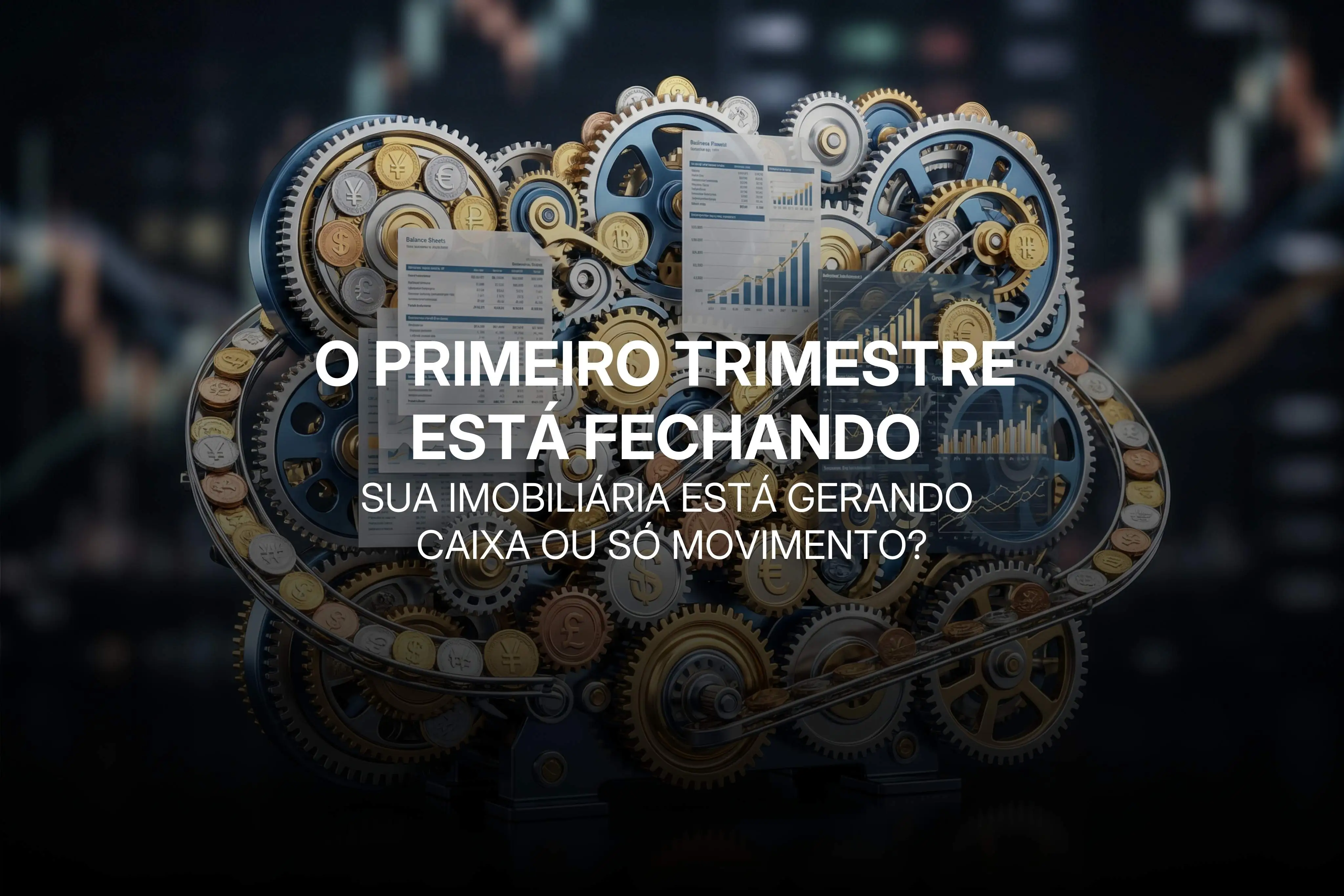 Capa blog: O Primeiro Trimestre está fechando e a sua Imobiliária está gerando caixa ou só movimento?