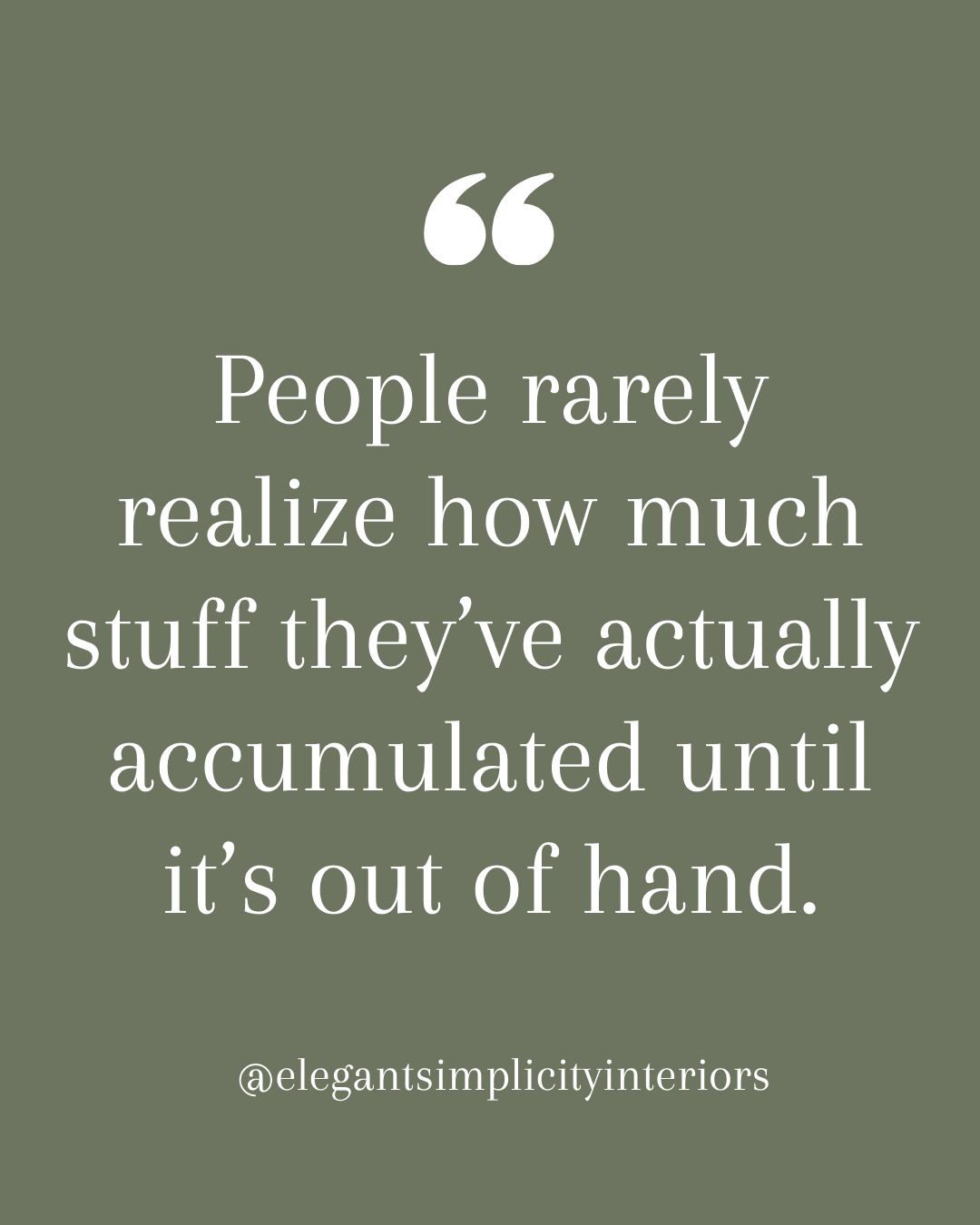 “People rarely realize how much stuff they’ve actually accumulated until it’s out of hand” quote about garage storage ideas in Bellevue, Washington by professional organizing firm, Elegant Simplicity.