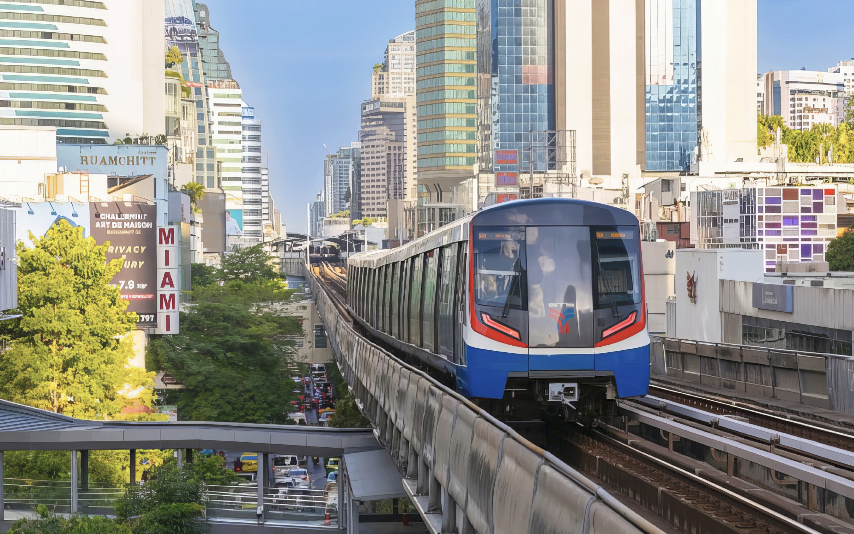 Bangkok's popular BTS Skyrail 