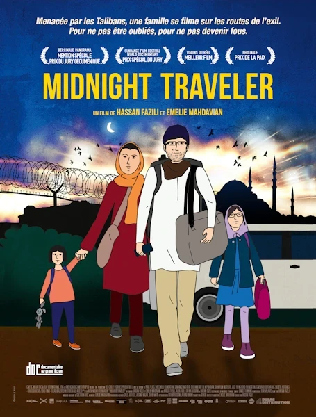 Affiche du film Midnight Traveler de Hassan Fazili