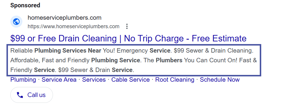 Google Ads with compelling ad copy