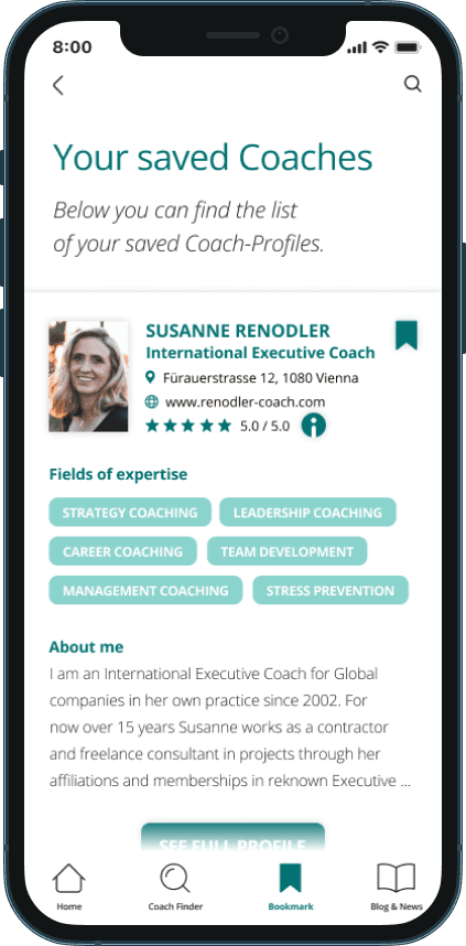 HiFi Prototyp Coachfinder MockUp iPhone