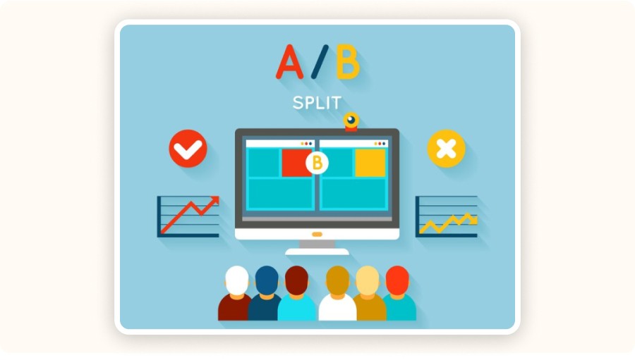 A/B test layout